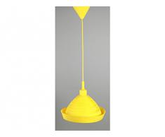 Ranex 6000.578 Silly - Lámpara de techo colgante de silicona (moldeable, E27, diámetro: 30 cm), color amarillo