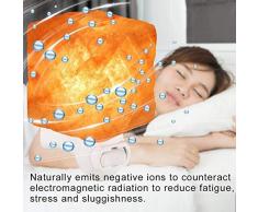 Lámpara de sal Himalaya natural Lámpara de sal Roca Lámpara Luz de noche de cristal Luz de pared para purificar el aire Decoración del dormitorio Regalos de vacaciones