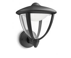 Philips myLiving Robin - Aplique, LED, iluminación Exterior, Color Negro