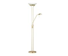 Honsel Lámpara de pie, 24.4 W, latón pulido, 0.01 x 0.01 x 182 cm