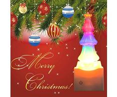 Lámpara LED de noche táctil de la lámpara de la mesita de noche del Himalaya de cristal de roca de sal para decoración/regalo de cumpleaños