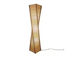 Lámparas de Pie Lámpara de Piso Luz de Pie Moderno Chino Lámpara de pie de ratán Sala de estar creativa Estudio Dormitorio Hotel Bambú Ratán Asia Sudeste Lámparas Lámparas de pie Iluminación de interi