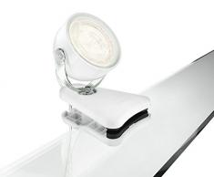 Philips MyLiving Dyna 532313116, Foco LED con pinza, Potencia 3 W, Blanco