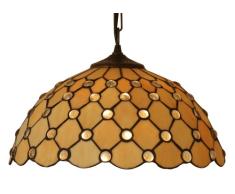 Oaks Lighting OT 1562/14 P Jewel Tiffany - Lámpara de techo (180 x 350 mm)