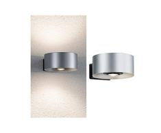 Paulmann 79675 Outdoor House Cone IP44, blanco cálido 2x6W, salida de la luz por ambos lados, ángulo de irradiación 30-90° Luz para número de casa, luminaria exterior, luminaria para la puerta de casa