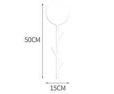 Creativo Rama Luz de pared, Moderno Arte de hierro LED Lámpara de pared Habitación Cabecera lámpara Sala de estar,hotel,restaurante,cafetería,pasillo Decoración Aplique de la pared,Black,50*15cm