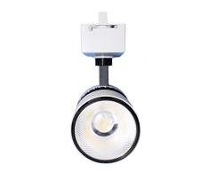 lumline 3 fases CREE LED de Foco Sistema de raíles 30 W Spotlight Rail Track Light Blanco Negro, 5500K kaltweiß