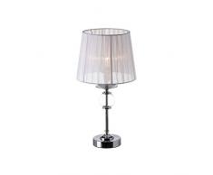Lámpara de mesita de noche blanca de metal moderna para dormitorio Fantasy - LOLAhome