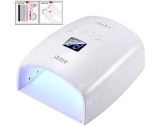 Secador de lámpara de uñas de gel UV LED recargable actualizado Lampara LED Uñas Profesional Secador de Uñas LED UV Lampara Uñas Gel Semipermanentes Maquina Uñas.(Recargable Actualizado)