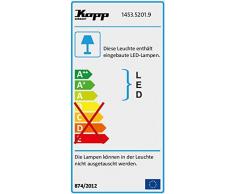 Kopp LED Jardín de techo de 1 foco con estaca y Interruptor crepuscular, Negro, 145352019