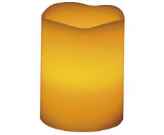 Beco 881.00 - Lámpara LED con forma de vela, 7,6 x 10 cm, incluye 3 pilas AAA, color naranja