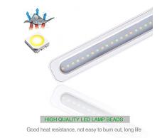 Lampara Escritorio LED, Protección para los Ojos Lámpara de Escritorio RegulableTáctil Control, Lámparas de Mesa USB Recargable, Lámparas mesilla de noche Plegable Luz