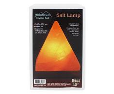 Himalayan Salt - Lámpara cristalina Himalayan de la sal de la pirámide de la sal por Aloha Bay - 6,5en.