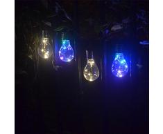 Linterna LED, Xinan Luz colgante que cuelga LED del jardín al aire libre rotatorio solar impermeable Foco