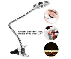 Anself - Lámpara de mesa flexible que protege los ojos para el tatuaje artístico de uñas (#1)