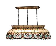 Lámpara de araña de estilo Tiffany, creativa y barroca para cuna, con pintura de cristal, para decorar el salón, el café, el billar, la habitación o el techo