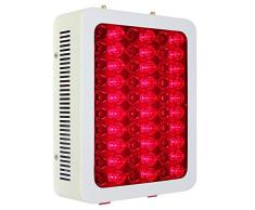 WODT Lámpara de Terapia de luz LED roja de 300 vatios, lámpara roja de 660 NM e infrarrojo cercano, 850 NM para Alivio de la Piel y el Dolor, Rendimiento Muscular antienvejecimiento