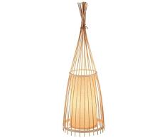 Lámpara de pie creativa de madera de bambú, lámpara de pie creativa para salón, estudio, dormitorio, Club-E27 401