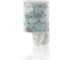 Dalber Luz nocturna quitamiedos infantil enchufe led, Clouds Verde
