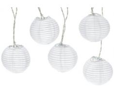 Best Season 476-09 Rice Ball Multi - Cadena de luces LED para exteriores (10 bombillas, 4,5 m), color blanco