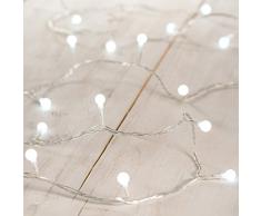 Lights4fun Guirnalda Luminosa de Bombillas Decorativas de luz LED Blanca