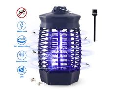 Lámpara Antimosquitos, 4W UV Mata Mosquitos Electrico Interior Atóxico, Luz Mata Moscas Electrónico Inofensivo, Aparato Antimosquitos para Insectos, Moscas, Polillas, para Dormitorio, Salón, Cocina