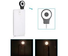 Neewer Neewer - Sistema de iluminación para smartphones (8 LED, Bluetooth, control remoto), color negro