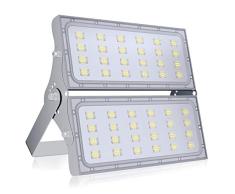 200W Focos LED Exterior, bapro Reflector LED 20000LM Luz Led Floodlight 180° Ultrafino Rotación Proyector IP65 6000K Blanco frío Foco Módulo LED para Jardín, Taller, Garaje, Fábrica, Bodega, Gimnasio