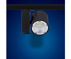 K20B - Foco LED para sistema de raíles (30 W, luz blanca neutra, 3 fases)