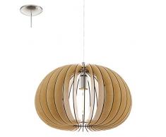 Lámpara de techo colgante E27 ø450 de madera de arce niquel-m'COSSANO '.