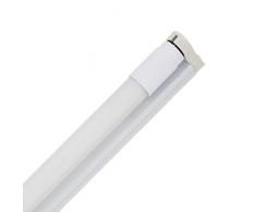 Kit Tubo LED T8 Nano PC 1500mm 22W 130lm/W + Regleta Blanco Frío 6000K-6500K efectoLED