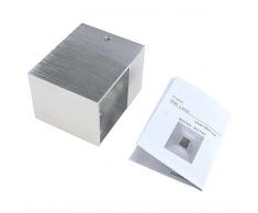 AGPtek 3W Apliques de Pared de LED Lámpara de Pared Morderna de Escritorio Pasillo Salón Dormitorio (Argénteo)