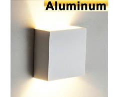 XIARU-6W LED Lámpara de pared Interior,Moderna Apliques de Pared,Moda Agradable Luz de Ambiente ,perfecto para Lámpara de Decoración para, AC85-265V, 10×10×5cm,Blanco Cálido