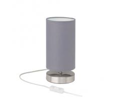 Brilliant AG 13247/22 lámpara de mesa metal/Textil 40 W E14 gris