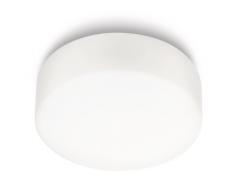 Philips myBathroom Pool - Plafón, casquillo E27, luz blanca, forma redonda, bombilla fluorescente, color blanco