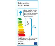 Elobra-Leuchten 128220 - Lámpara de techo LED (4 bombillas), diseño de búhos, colo verde