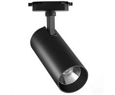Beautiful Home Decoration Lamps Las luces del techo del techo del LED de la lámpara con la pista 1 Encienda Negro Aluminio Rotar y sistema de raíles de techo del punto giratorio luz de techo de la sal