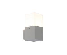 QAZQA Aplique moderno gris IP44 - DENMARK Aluminio/Plástico Cuadrada/Rectangular Adecuado para LED Max. 1 x 13 Watt