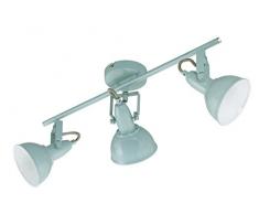 Briloner Leuchten - Lámpara de Techo, luz de techo, 3 x E14, max. 40W, menta-blanco, 55.4 cm