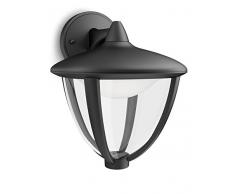 Philips myGarden Robin - Farola con 3 Luces, iluminación Exterior, LED, luz Blanca cálida, 3 x 4,5 W, IP44, Color Negro