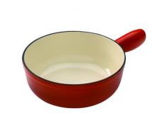 Kuhn Rikon 32008 - Cacerola para fondue (para inducción, hierro, 20 cm), color rojo