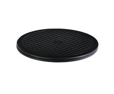 Hama - Plataforma giratoria universal redonda, 32 cm, carga de 80 kg (ideal para TV, altavoces, monitores y utensilios de cocina), negra