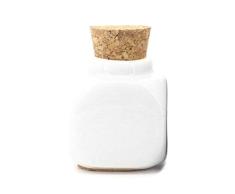 1 pieza de vidrio cerámico polvo de vidrio líquido Dappen Dish vaso de vidrio para accesorios de acrílico para uñas (blanco) ESjasnyfall