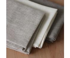 2 toallas de cocina 50x70 cm 100% lino gris