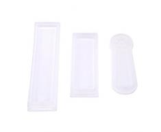 3 Piezas 2 Formas Molde de Silicona Transparente para Producción de Bricolaje de Resina Epoxi Arte