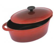 Crealys 501807 - Cocotte ovalada, 4 l, de 4 a 6 personas