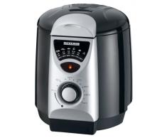 Severin FR 2408 Mini 2 en 1, Freidora, Incl. 6 Tenedores de Fondue, Cantidad de Fritura 200 g, 840 W, Plateado/Negro