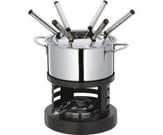 Küchenprofi 21 3300 28 00 Luzern - Juego de Fondue, Color Plateado y Negro