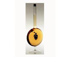 Jarra redondo rellenar con cierre de vidrio de colores con uvas interior capacidad 0,2 litro altura 25 cm garni vidriería