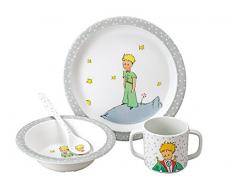 Le Petit Prince - Kit de vajilla infantil, color gris